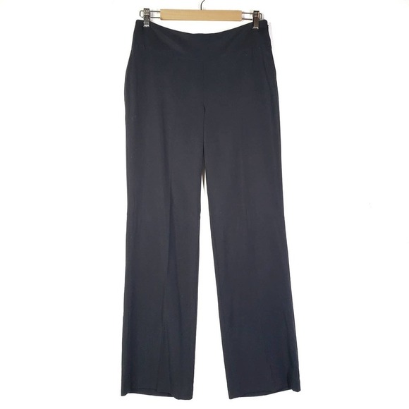 NEW Eileen Fisher Straight Trouser‎ Lightweight Tencel Twill XS Black Pants NWT - Picture 1 of 11